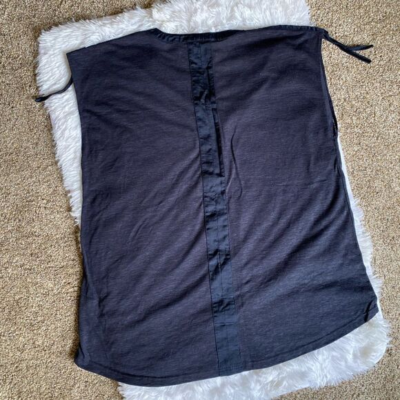 Weekend Linen Blend Too Blue Sleeveless MISSING STRING Size XL Lightweight - Picture 2 of 9